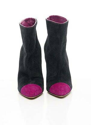 Botine/ghete nubuc toc de 7 la 9 cm violet SERGIO ROSSI femeie