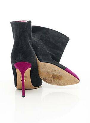 Botine/ghete nubuc toc de 7 la 9 cm violet SERGIO ROSSI femeie