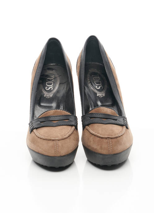 Pantofi cu toc maro TOD'S femeie