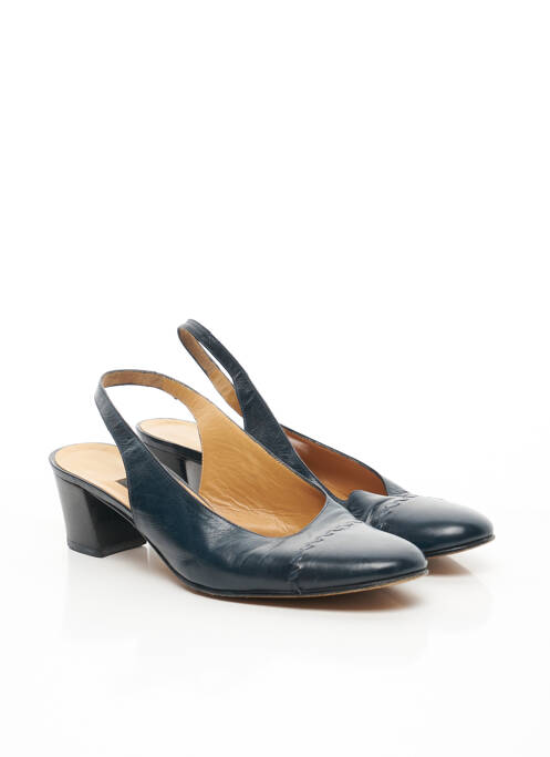 Pantofi cu toc albastru CORALIE femeie