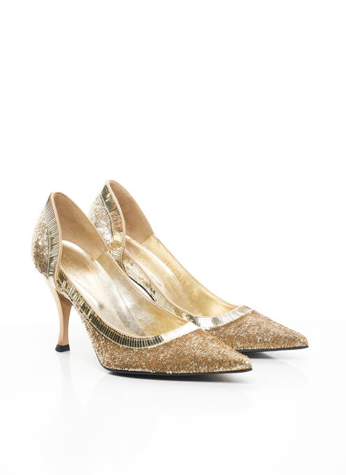 Pantofi cu toc galben SERGIO ROSSI femeie