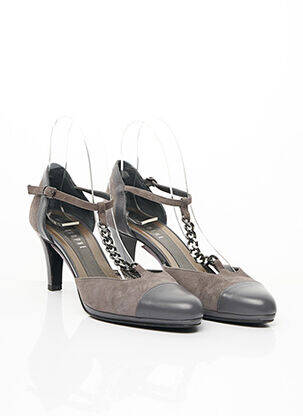 Pantofi cu toc gri APOSTROPHE femeie