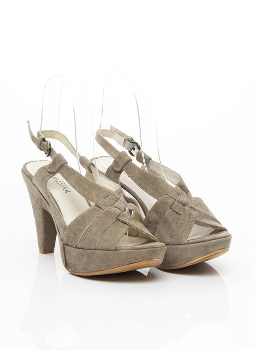 Sandale/Pantofi decupați gri VIA MAESTRA femeie