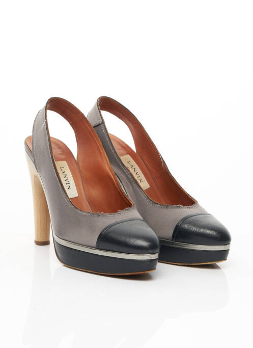 Pantofi cu toc gri LANVIN femeie