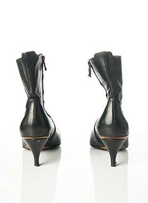 Botine/ghete material neted toc de 7 la 9 cm negru COSTUME NATIONAL femeie
