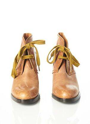 Botine/ghete toc de 7 la 9 cm maro VERONIQUE BRANQUINHO femeie