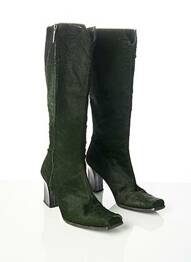 Cizme închidere cu fermoar toc de 7 la 9 cm verde RODOLPHE MENUDIER femme