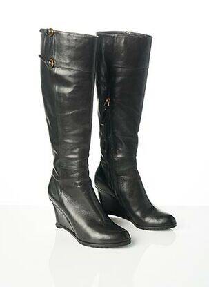 Cizme material neted toc de 7 la 9 cm negru SERGIO ROSSI femeie