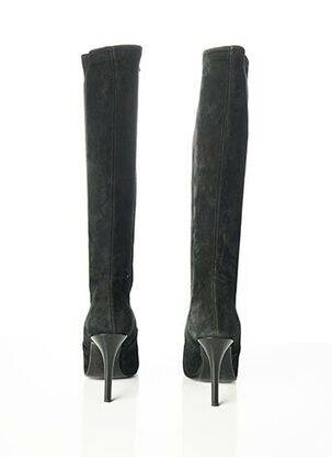 Cizme nubuc toc de 7 la 9 cm negru ERNEST femeie
