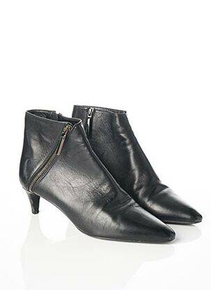 Botine/ghete material neted toc de 4 la 6 cm negru THIERRY MUGLER femeie