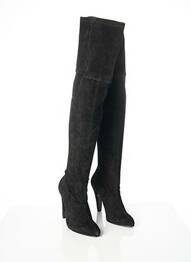 Cizme nubuc toc de 7 la 9 cm negru ATELIER MERCADAL femme