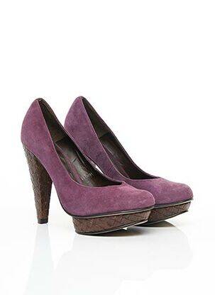Pantofi cu toc nubuc toc înalt de 10cm și mai mult violet KURT GEIGER femeie