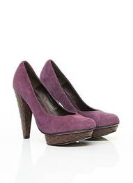 Pantofi cu toc nubuc toc înalt de 10cm și mai mult violet KURT GEIGER femme