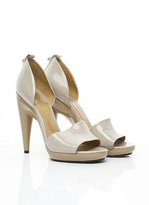 Pantofi cu toc bej CHLOE femeie