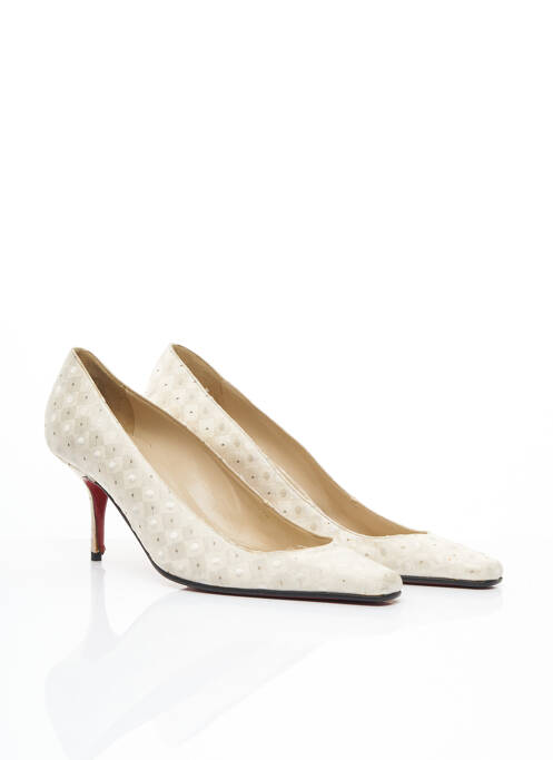 Pantofi cu toc bej CHRISTIAN LOUBOUTIN femeie