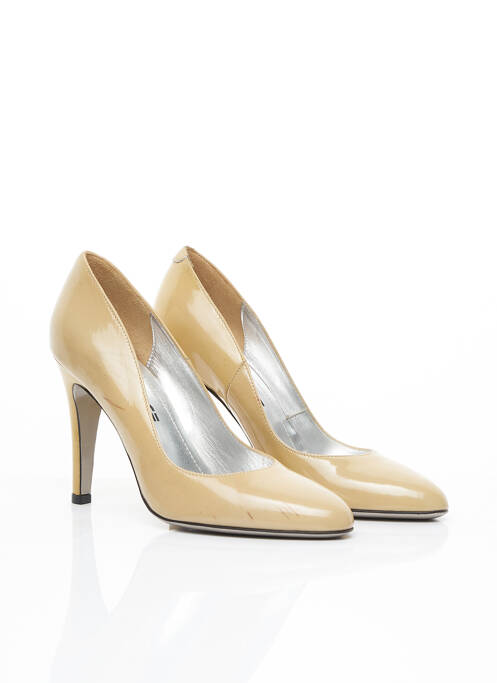 Pantofi cu toc bej CLARENCE femeie