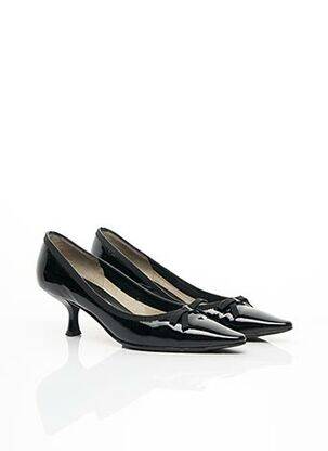 Pantofi cu toc țesătură lăcuită toc de 4 la 6 cm negru SALVATORE FERRAGAMO femeie