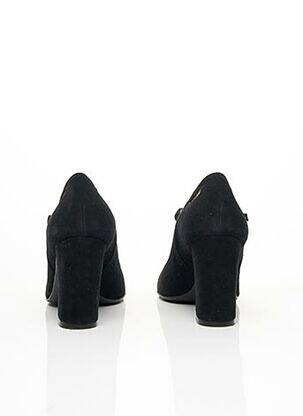 Pantofi cu toc nubuc toc de 7 la 9 cm negru FRANCOIS PINET femeie