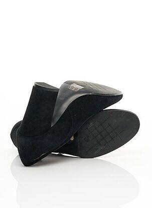 Pantofi cu toc nubuc toc de 7 la 9 cm negru FRANCOIS PINET femeie