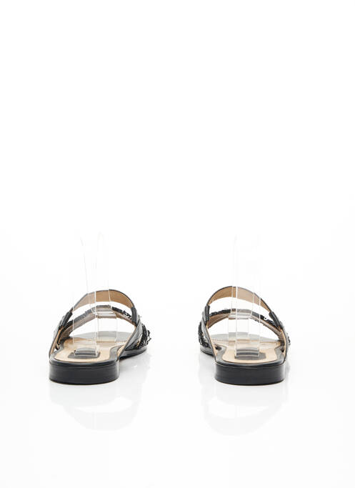 Mulete/saboți talpă exterioară din piele toc plat până la 3 cm negru ELIE SAAB femme