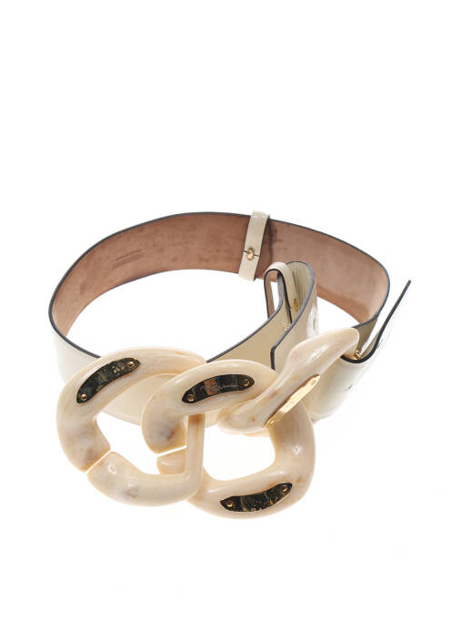 Curea închidere cu vârf perforat bej ROBERTO CAVALLI femme