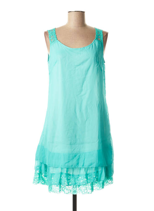 Tunică mâneci scurte albastru VIRGINIE & MOI femeie