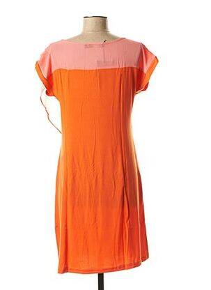 Rochie midi mâneci scurte mâneci scurte roz VIRGINIE & MOI femeie