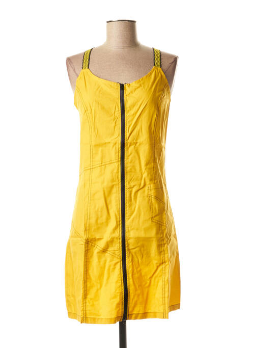 Tunică mâneci scurte croială cambrată galben VIRGINIE & MOI femme