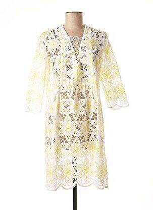 Rochie midi galben VALERIE KHALFON femeie