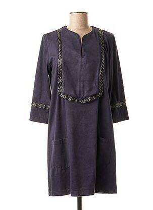 Rochie midi mâneci 3/4 mâneci 3/4 albastru VALERIE KHALFON femeie