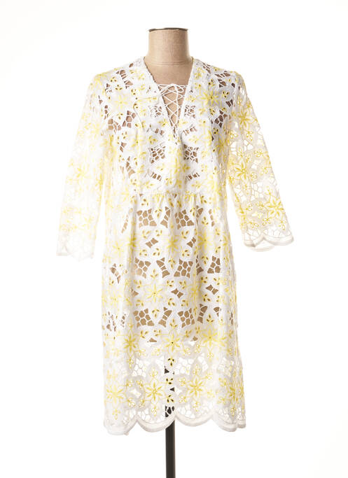 Rochie midi galben VALERIE KHALFON femeie