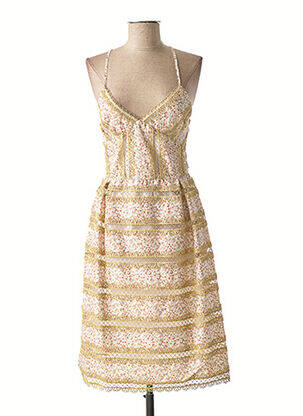 Rochie midi bej VALERIE KHALFON femeie