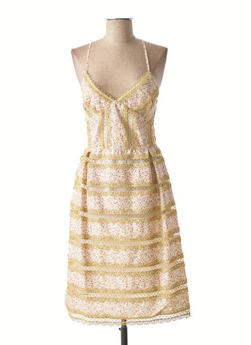 Rochie midi bej VALERIE KHALFON femeie