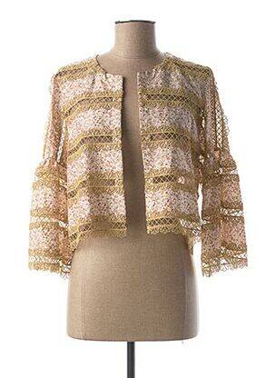 Vestă cu mâneci lungi bej VALERIE KHALFON femeie