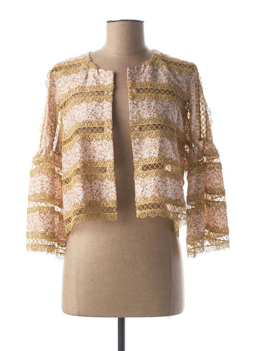 Vestă cu mâneci lungi bej VALERIE KHALFON femeie