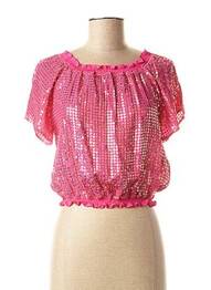 Top guler pătrat mâneci scurte roz #OOTD femeie