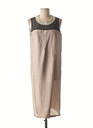 Rochie midi gri NOUGAT femeie