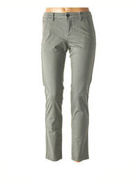 Pantalon chino țesătură poplin mărime normală gri RED LEGEND femeie
