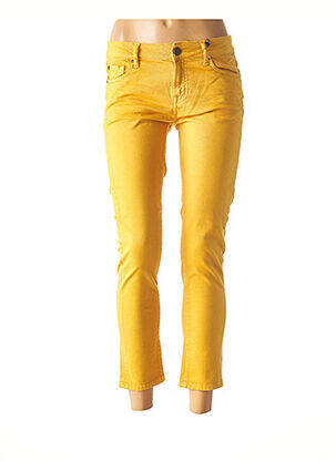 Pantalon 7/8 elasticitate talie joasă galben RED LEGEND femeie