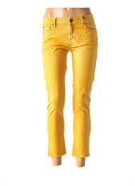 Pantalon 7/8 elasticitate talie joasă galben RED LEGEND femeie