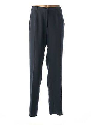 Pantalon drept țesătură crep talie înaltă albastru FRANCE RIVOIRE femeie