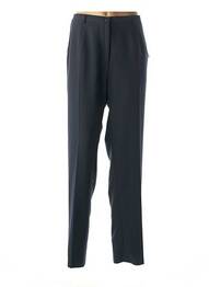 Pantalon drept țesătură crep talie înaltă albastru FRANCE RIVOIRE femme