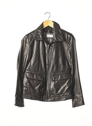 Geacă din piele negru PORSCHE femeie