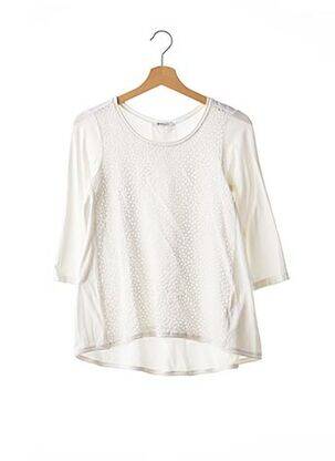 Tricou mâneci 3/4 mâneci 3/4 alb WHY femeie