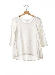 Tricou mâneci 3/4 mâneci 3/4 alb WHY femme