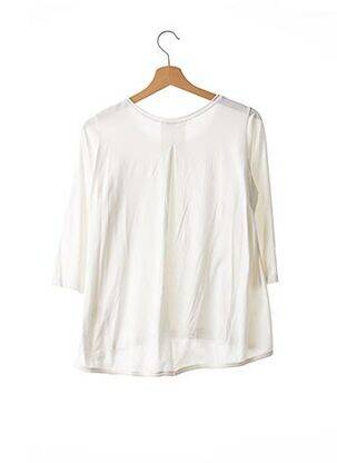Tricou mâneci 3/4 mâneci 3/4 alb WHY femeie