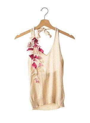 Pulover bej BCBGMAXAZRIA femeie