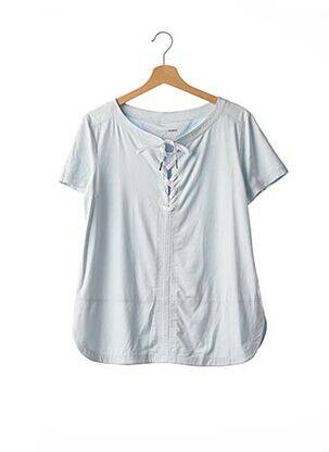 Tricou croială cambrată mâneci scurte albastru MARC CAIN femeie