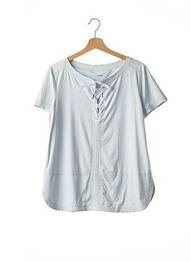 Tricou croială cambrată mâneci scurte albastru MARC CAIN femeie