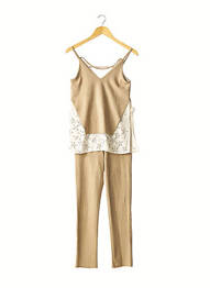 Set pantaloni buzunare bej POUPETTE ST BARTH femeie